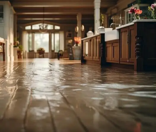 Flooded kitchen water damage restoration